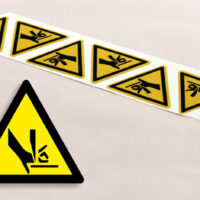 stickers Danger risque de coupure